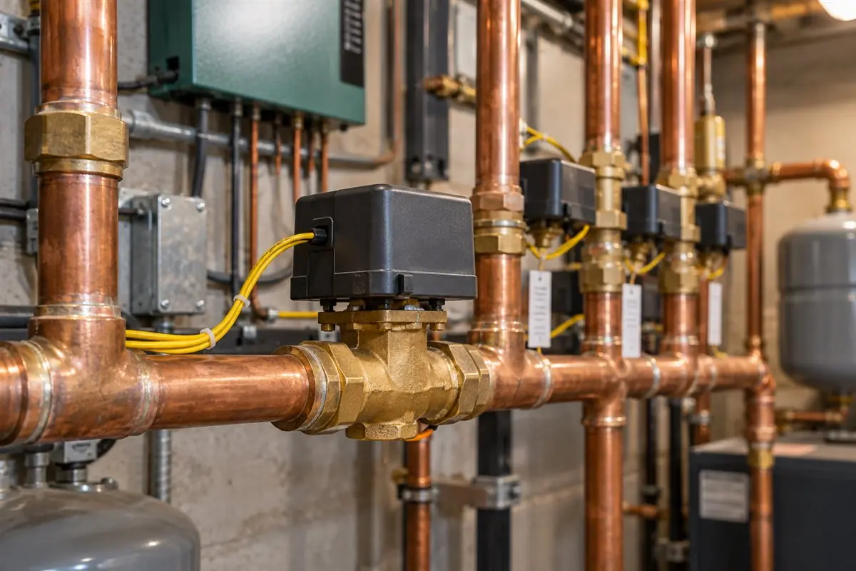 Boiler zone valve and circulation controls in Medford MA